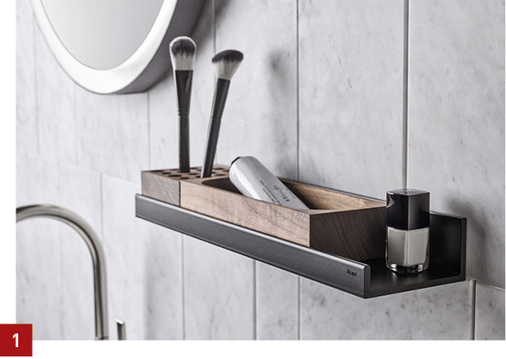 
1 Alape: Assist ist ein ergänzendes Ablagesystem zu dem Becken- und Waschtischprogramm A-form.
