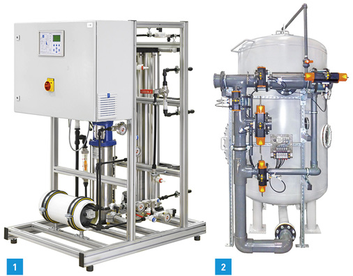 
1 Die Baureihe Sirion Cedi von Berkefeld erzeugt Reinwasser für Labore, Institute oder zur Speisung von Sterilisatoren.



2 Schwimmbadfilter BA-H 25 A-St für öffentliche Bäder gemäß DIN 19643 von Berkefeld.
