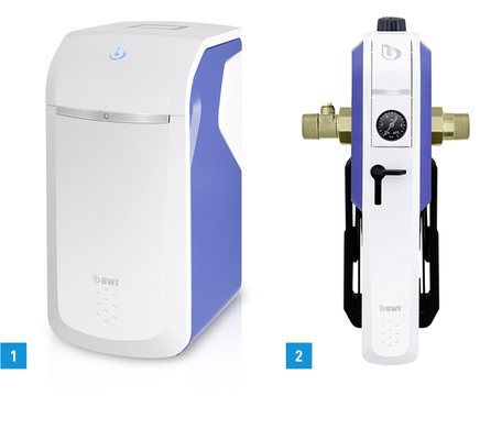 
1 AQA perla 4.0: Eine neue Generation der BWT-Perlwasseranlagen.



2 Neuauflage des Einhebelfilters BWT E1.
