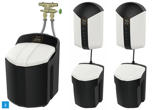 
2 Die neuen Enthärtungsanlagen der Softwell-Serie von Judo (v. l.): Judo Softwell K, Judo Softwell P, Judo Softwell S.
