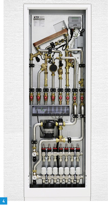 
4 Kemper KTS-ThermoStation, Figur 940 TH, mit integriertem KTS-Flächenheizungsmodul, Figur 980 02.
