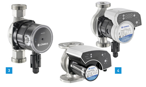 
3 Die neue ecocirc Basic N von Xylem eignet sich für die Trinkwasser- und Warmwasserförderung in Wohngebäuden.



4 Xylem hat die Produktreihe Lowara ecocirc XL (links) und ecocirc XLplus (rechts) überarbeitet.
