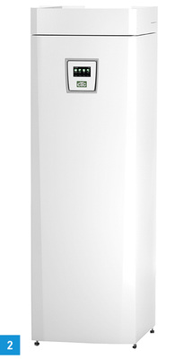 
2 Die Inverter-Wärmepumpe GSi-12 von Giersch passt sich automatisch dem Energiebedarf an.
