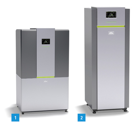 
1 Kermi: Luft/Wasser-Wärmepumpe „x-change dynamic AW I“.



2 Sole/Wasser-WP „x-change dynamic terra BW I“ von Kermi.

