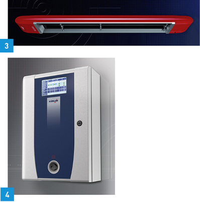 
3 Kübler: Dunkelstrahler Maxima erreicht 80 % Infrarotwärme direkt im Arbeitsbereich. 



4 Wärme 4.0 ist die neue Heizstrategie von Kübler. Zentrales Element: Die Digitalsteuerung Celestra.
