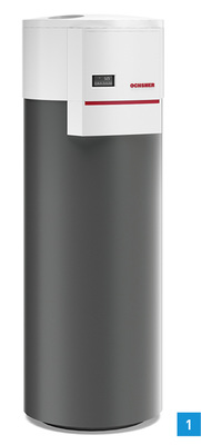 
1 Die Brauchwasser-Wärmepumpe Europa 333 Genius von Ochsner erreicht einen COP von 3,8.

