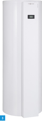 
3 Die Warmwasser-Wärmepumpe Vitocal 060-A von Viessmann eignet sich für den Einsatz in Neubauten und in Bestandsgebäuden.
