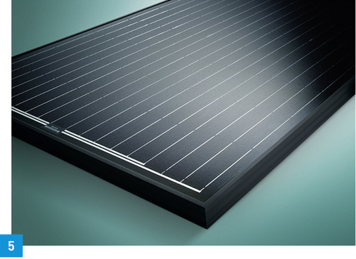 
5 Vaillant: Mit dem PV-Komplettsystem auroPower lassen sich mit wenigen Einzelteilen individuelle Photovoltaikanlagen erstellen.
