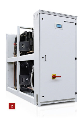 
2 Der Kaltwassererzeuger GLWC-CD2 von DencoHappel ist wassergekühlt.
