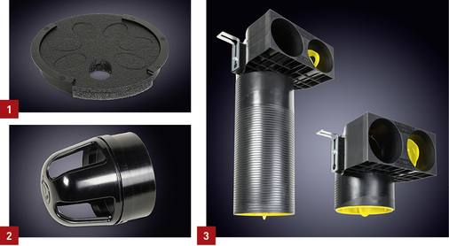 
1 Installateure bestimmen bei der Einregulierung von Lüftungsanlagen die Luftmenge, indem sie die vorgestanzten Schaumstoffelemente des profi-air Regulators Compact öffnen und schließen.



2 Der profi-air classic Regulator von Fränkische sitzt in der classic Verteileranschlusskupplung. Indem sie die Querschnittsfläche vergrößern oder verkleinern, stellen Handwerker den benötigten Luftvolumenstrom ein.



3 Der profi-air classic Luftdurchlass plus von Fränkische ist in den Nennweiten 75 und 90 mm je in einer kurzen und langen Ausführung verfügbar.
