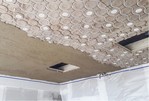 
Flächenheizsystem auf Lehm-Trockenbaubasis von ArgillaTherm.
