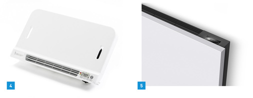 
4 Der Blower von Vasco kann mit verschiedenen Badheizkörpern kombiniert werden.



5 Der Gebläsekonvektor von Vasco eignet sich auch zum Betrieb mit Wärmepumpen.
