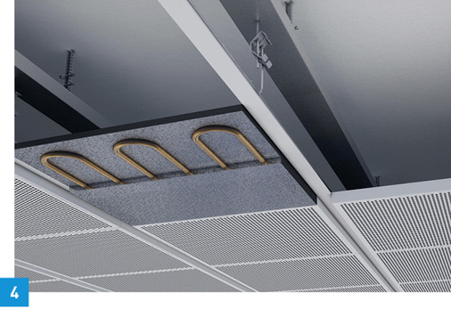 
4 Den Einsatz der Grafitaktivierung in geschlossenen Metalldecken ermöglicht die Produktausführung Varicool Carbon A. 
