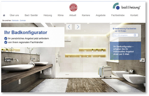 



Dem Badkonfigurator liegt ein Schnellkalkulationsmodul zugrunde, das die Mitgliedsbetriebe in die Lage versetzt, Bäder in fünf Minuten zu kalkulieren.
