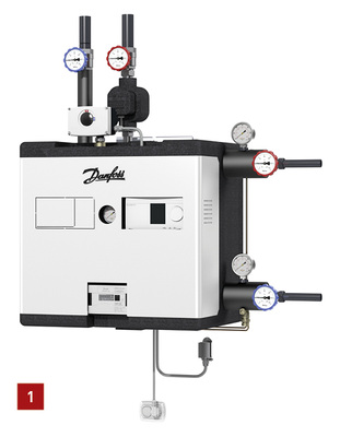 



1 Die modulare Fernwärmestation DSA 1 Mini fungiert als Schnittstelle zur Heizungsanlage in Wohngebäuden.
