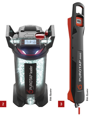 
2 Der Purotap leader von Elysator.



3 Nachfüllstation Purotap mini von Elysator.
