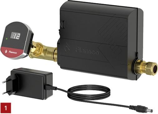 



1 Felxcon PA von Flamco zeigt an, wenn eine Heizungsanlage eine vorbeugende Wartung oder Nachspeisung erfordert.
