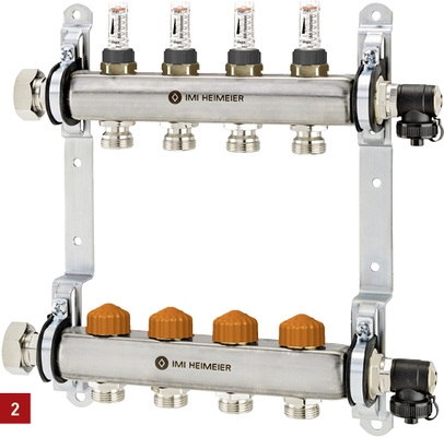 <p>
2 Der Fußboden-Heizkreisverteiler Dynacon Eclipse von Imi Heimeier integriert die automatische Thermostat-Ventiltechnik Eclipse im Rücklauf.
</p>

<p>
</p> - © Imi Heimeier

