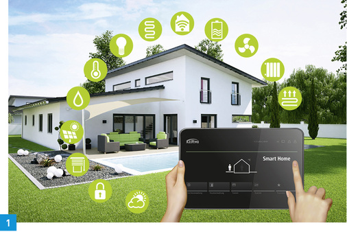 



1 Mit Kermi Smart Home kann der Nutzer über eine Internetverbindung die Dienste des Webservers der x-center base ortsunabhängig bedienen – auch die Option der Fernwartung ist gegeben.
