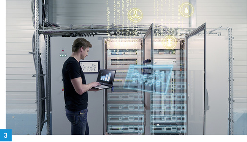 



3 Desigo Control Point von Siemens für die Bedienung von Gebäudesystemen auf einer grafischen Oberfläche.
