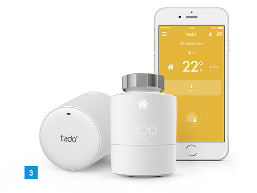



3 Mit den neuen Heizkörperthermostaten von Tado steht die Heizungssteuerung auch Haushalten mit Zentralheizung oder Fernwärmeanschluss zur Verfügung.
