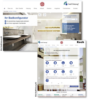 
Der Heizungskonfigurator auf der Internetseite lockt Interessierte an. 
