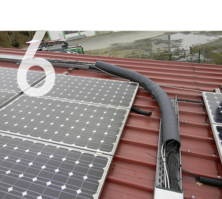 
Fehler 6: Mangelhafte DC-Kabelführung.



