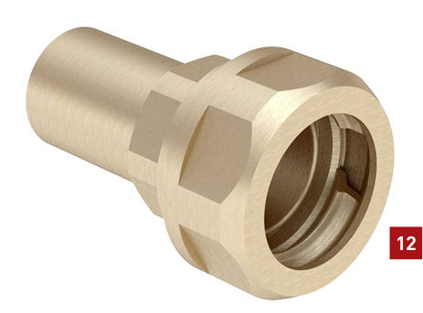 
Mapress-Klemmringverschraubung von Geberit.



