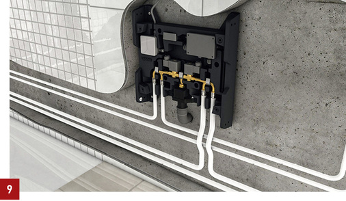 <p>
Spülstationen, wie hier Uponor Smatrix Aqua Plus, sorgen auch während längerer Nutzungsunterbrechungen für den bestimmungsgemäßen Betrieb der Kalt- und Warmwasserleitungen.
</p>