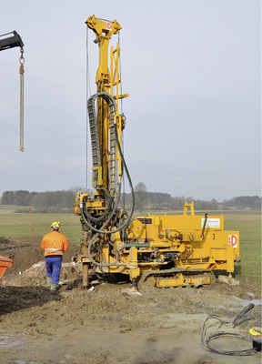 



Bei Bohrungen für Erdwärmesonden ist Spezialausrüstung nötig.

