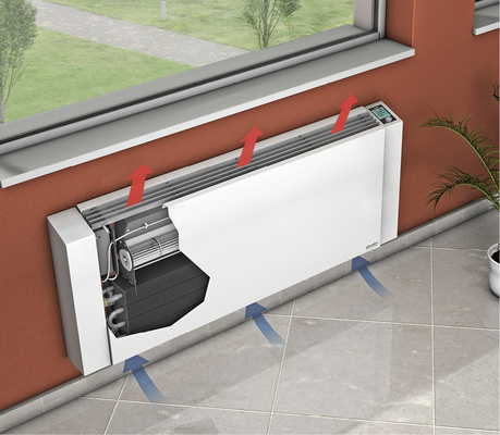 

Gebläsekonvektoren empfehlen sich überall dort, wo eine hohe Leistung benötigt wird oder schnelle und/oder spontane Erwärmung gefragt ist.





