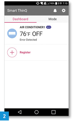 
2 Die LG Smart ThinQ App erlaubt die zentrale Steuerung aller kompatiblen LG Smart Home-Lösungen.

