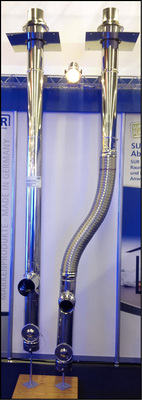 



Abgas-„Neigetechnik“ aus Edelstahl. 
