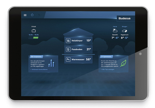 
Der Fernzugriff auf die Heizung steigert den Wohnkomfort und kann dazu beitragen, den Energieverbrauch zu senken.



