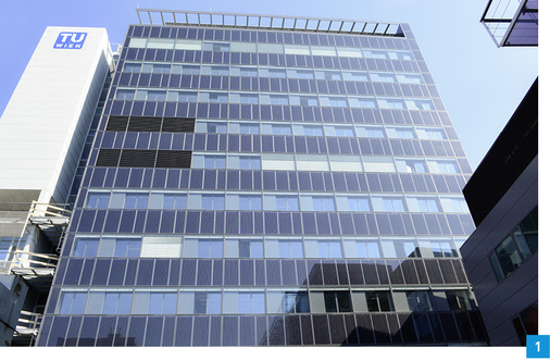 <p>
</p>

<p>
Ein Gebäude der TU Wien wurde zum ersten Plusenergie-Bürohochhaus Österreichs.
</p> - © SolarEdge

