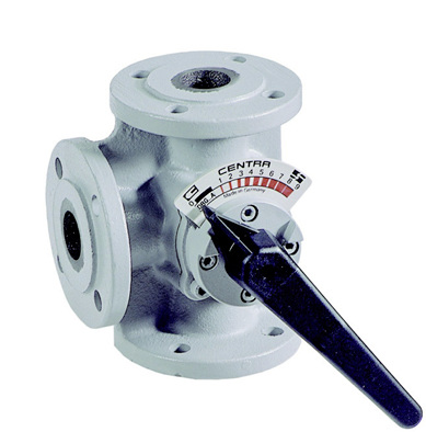 
In Heizungsmischern wie dem Drei-Wege-Mischer DRU von Honeywell wird heißes Kesselvorlaufwasser mit dem kälteren, von den Heizkörpern zurückströmenden Wasser zu einem gemeinsamen Heizungsvorlauf vereint.



