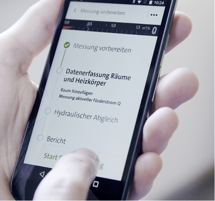 
Die App Go Balance führt den Handwerker durch alle notwendigen Schritte von der Datenerfassung bis zum Bericht.



