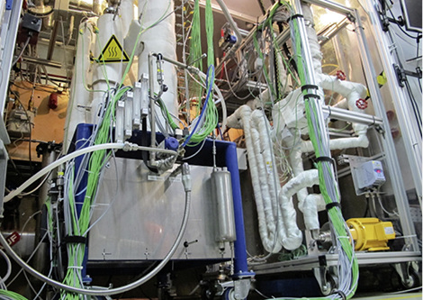 



Brennstoffzellen-KWK-Anlage Cistem auf dem Prüfstand.
