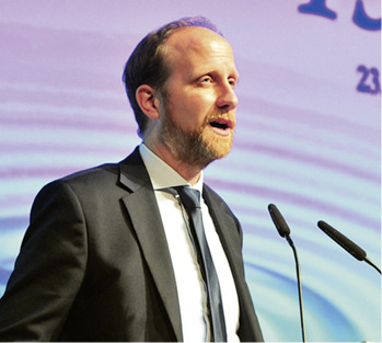 
BWP-Geschäftsführer Dr. Martin Sabel eröffnete das Forum Wärmepumpe 2017 in Berlin.



