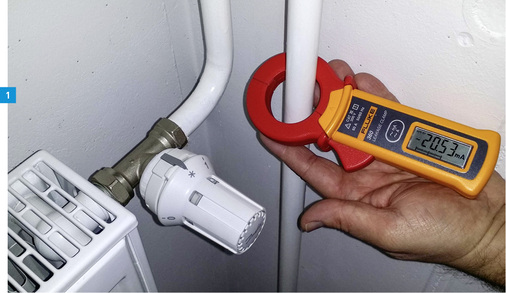 

Strom in einem Heizungsrohr.





