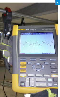 
Wellenform des Stroms in einem Rohr.



