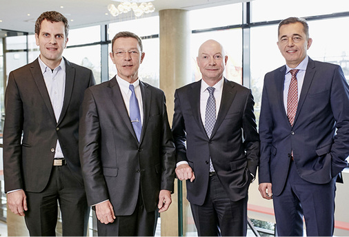 <p>
Der neue Vorstand der VDS (v.l.): Thilo Pahl, Dr. Rolf-Eugen König, Andreas Dornbracht und Michael Hilpert.
</p>

<p>
</p> - © Vereinigung Deutsche Sanitärwirtschaft (VDS)

