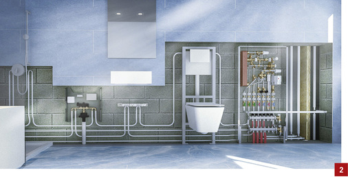 <p>
Dezentrale Wohnungsstationen erwärmen das Trinkwasser bedarfsgerecht vor Ort.
</p>

<p>
</p> - © Uponor

