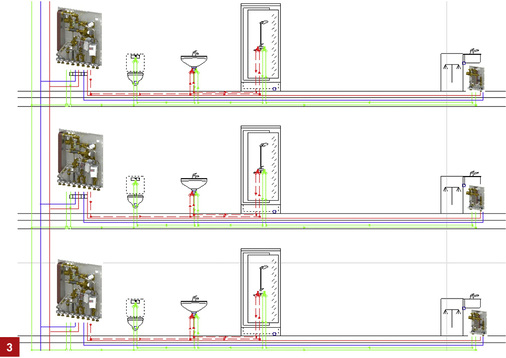
Satellitenstationen sorgen beispielsweise bei entfernten Küchen für eine schnelle Entnahme von PWH.



