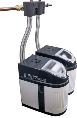 
Wird mehr Kapazität benötigt, lassen sich mittels Doppel-Anschlussflansch zwei Geräte vom Typ Lex Plus 10 Connect andocken.



