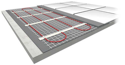 
Die elektrische Fußbodenheizung steht in zahlreichen Varianten zur Verfügung. Häufig kommen Heizmatten zum Einsatz.



