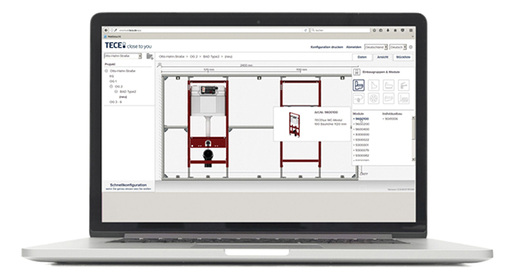 <p>
</p>
<p>
Die Planung von Sanitärwänden geht mit der Anwendersoftware Tecesmartwall leicht von der Hand.
</p> - © Tece
 
Die Planung von Sanitärwänden geht mit der Anwendersoftware Tecesmartwall leicht von der Hand.