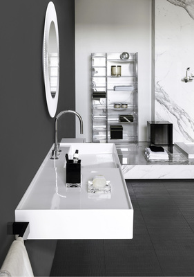 <p>
Die Serie Kartell by Laufen war 2013 die erste Komplettbad-Kollektion, bei der die Saphirkeramik zum Einsatz kam. Die ikonischen Waschtische der Kollektion haben wesentlich dazu beigetragen, dass die dünnwandige Keramik einen Trend im Baddesign gesetzt hat.
</p>
<p>
</p> - © Laufen
 
Die Serie Kartell by Laufen war 2013 die erste Komplettbad-Kollektion, bei der die Saphirkeramik zum Einsatz kam. Die ikonischen Waschtische der Kollektion haben wesentlich dazu beigetragen, dass die dünnwandige Keramik einen Trend im Baddesign gesetzt hat.