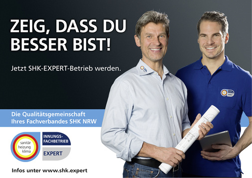 
Mehr als „nur“ der Eckring: Die Initiative SHK-Expert stellt den Qualitätsgedanken im Fachhandwerk in den Vordergrund.



