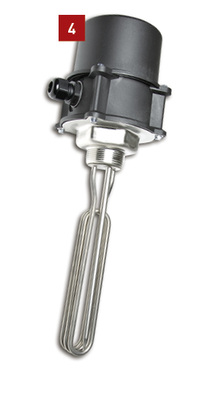 
Elektroheizstab 3 kW/230 V für den Einbau in einen Warmwasser- oder Heizwasserpufferspeicher.



